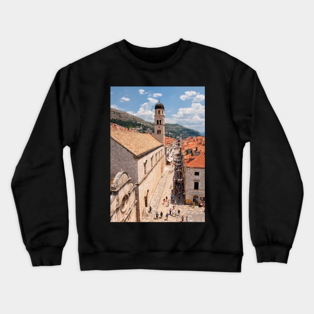 Strolling Up Stradun Crewneck Sweatshirt by krepsher